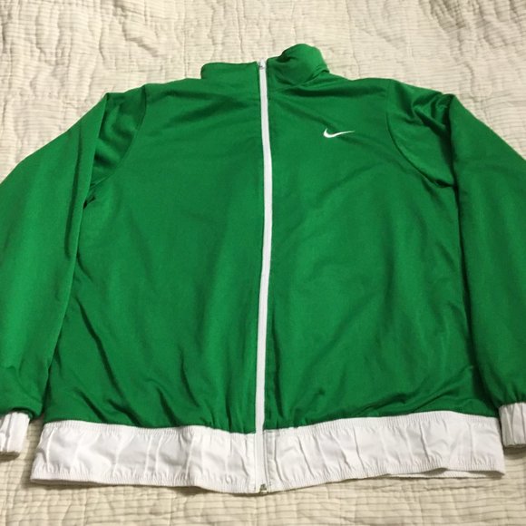 Nike FIT DRY Reversible Windbreaker Jacket White & Green Teen's XL 16-18 RN56323 - Picture 3 of 13